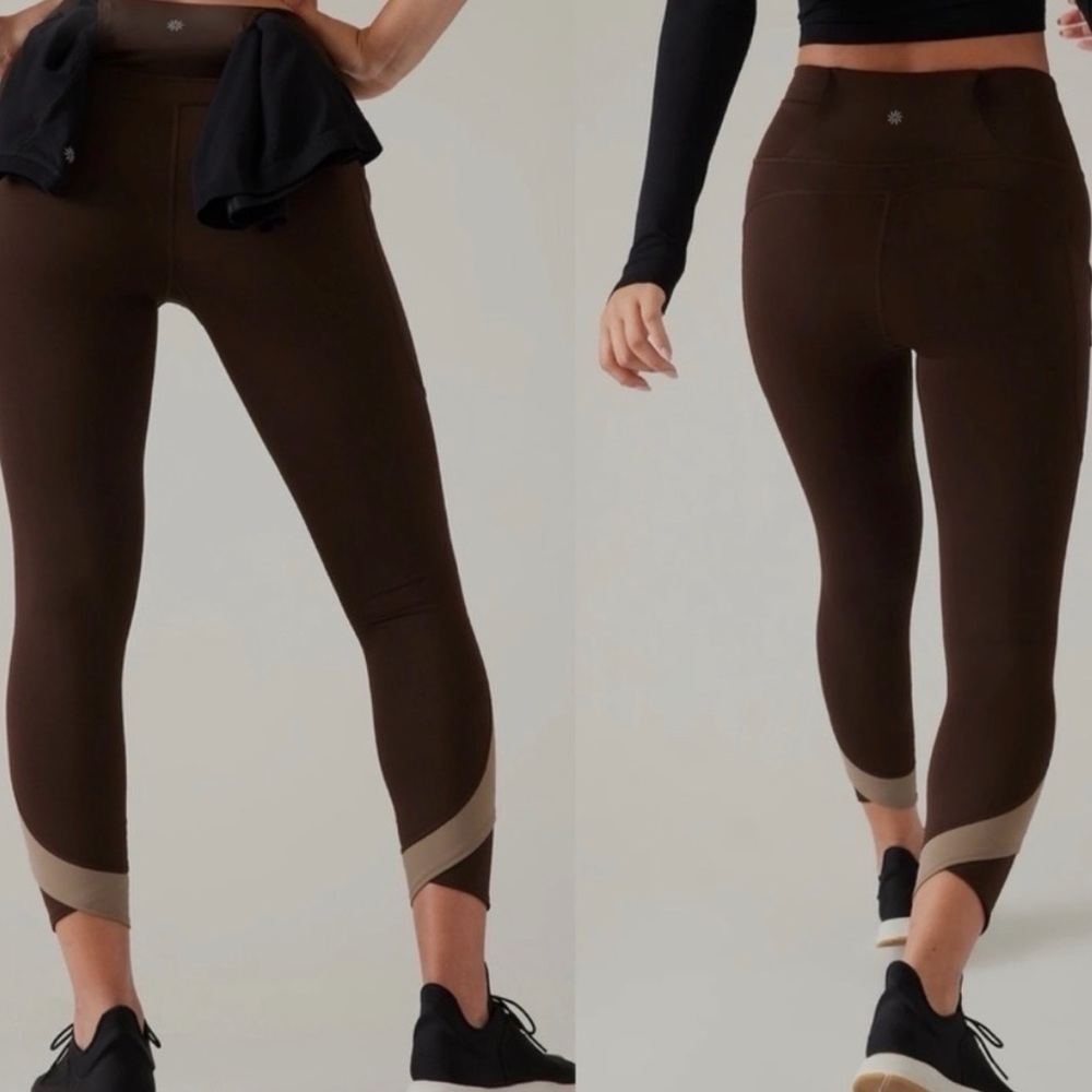 Athleta Ultimate Stash Craft Tight Brown 655279 Size Small NWOT.